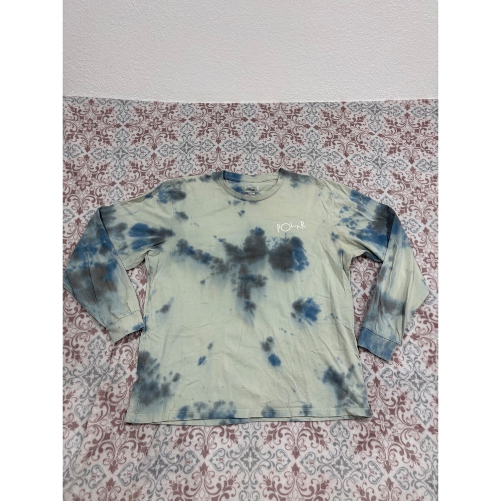 Tie-Dye Long Sleeve Shirt - Blue/Green